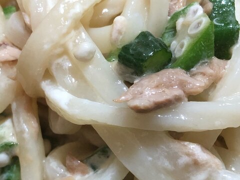 レンジで簡単サラダうどん